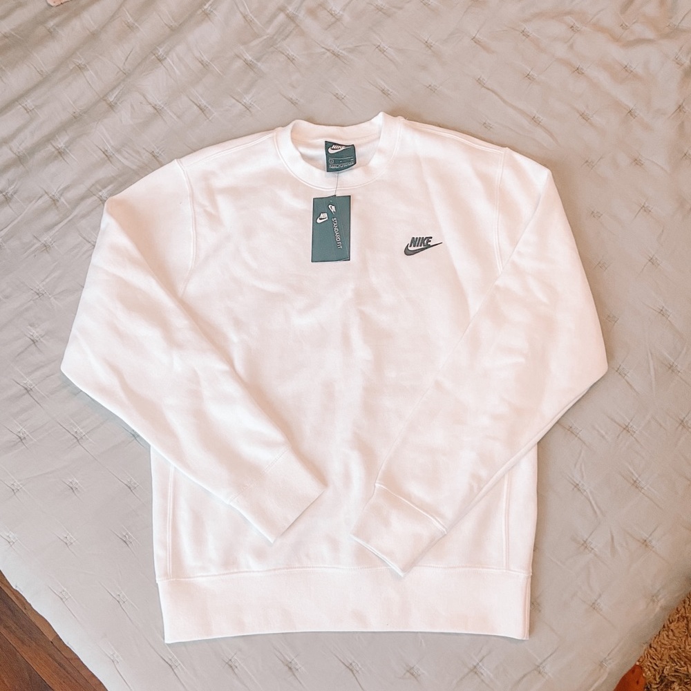 nike club fleece crewneck hoodie